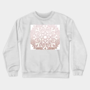 Elegant white rose mandala Crewneck Sweatshirt